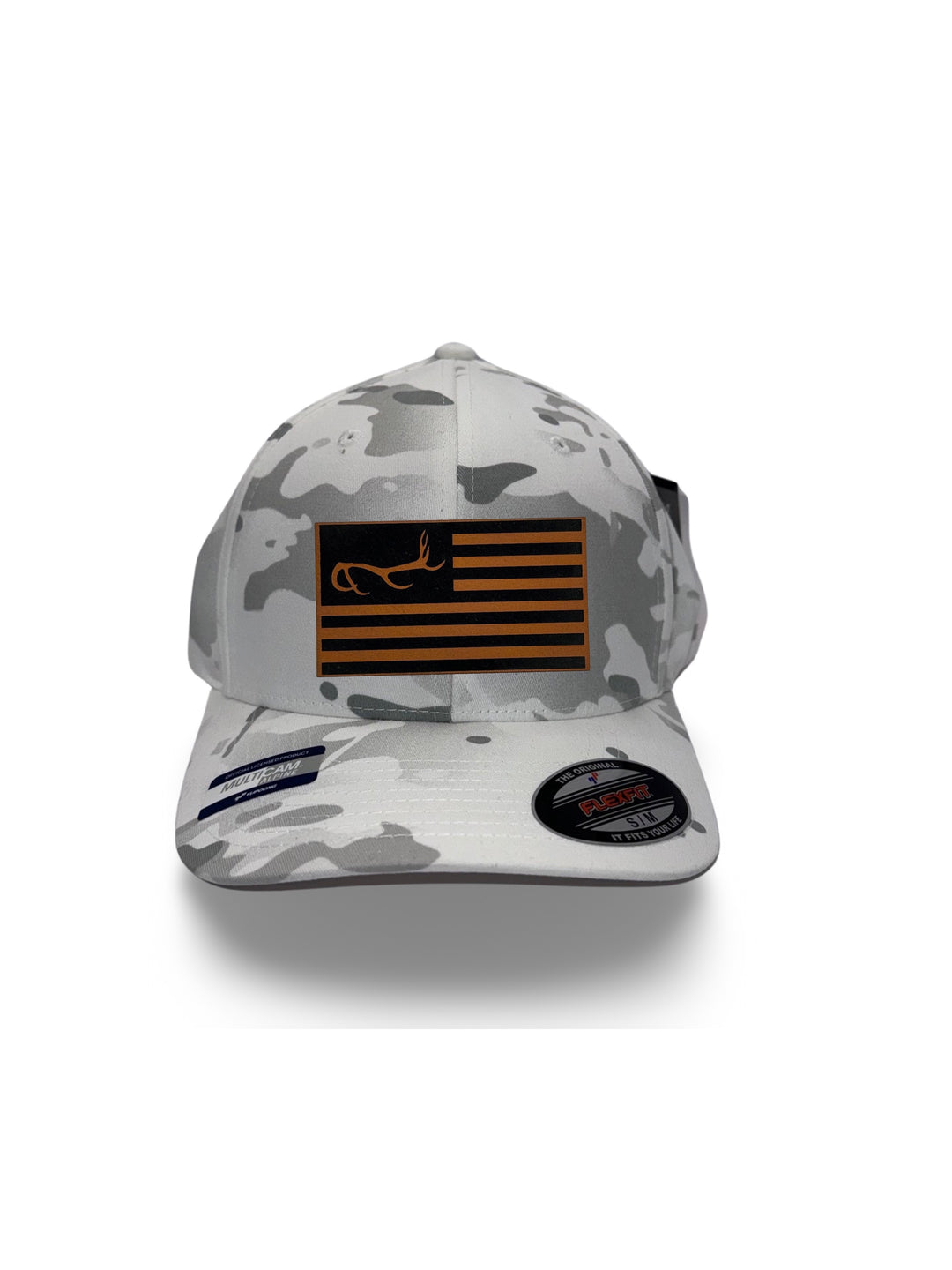 Camo Hats with US Flag/Antlers Leatherette Patch – DIRTPACK